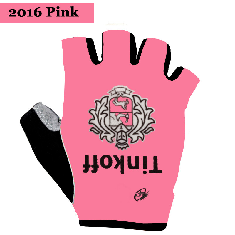 Handschoenen Saxo Bank Tinkoff 2016 roze